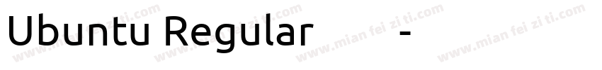Ubuntu Regular字体字体转换